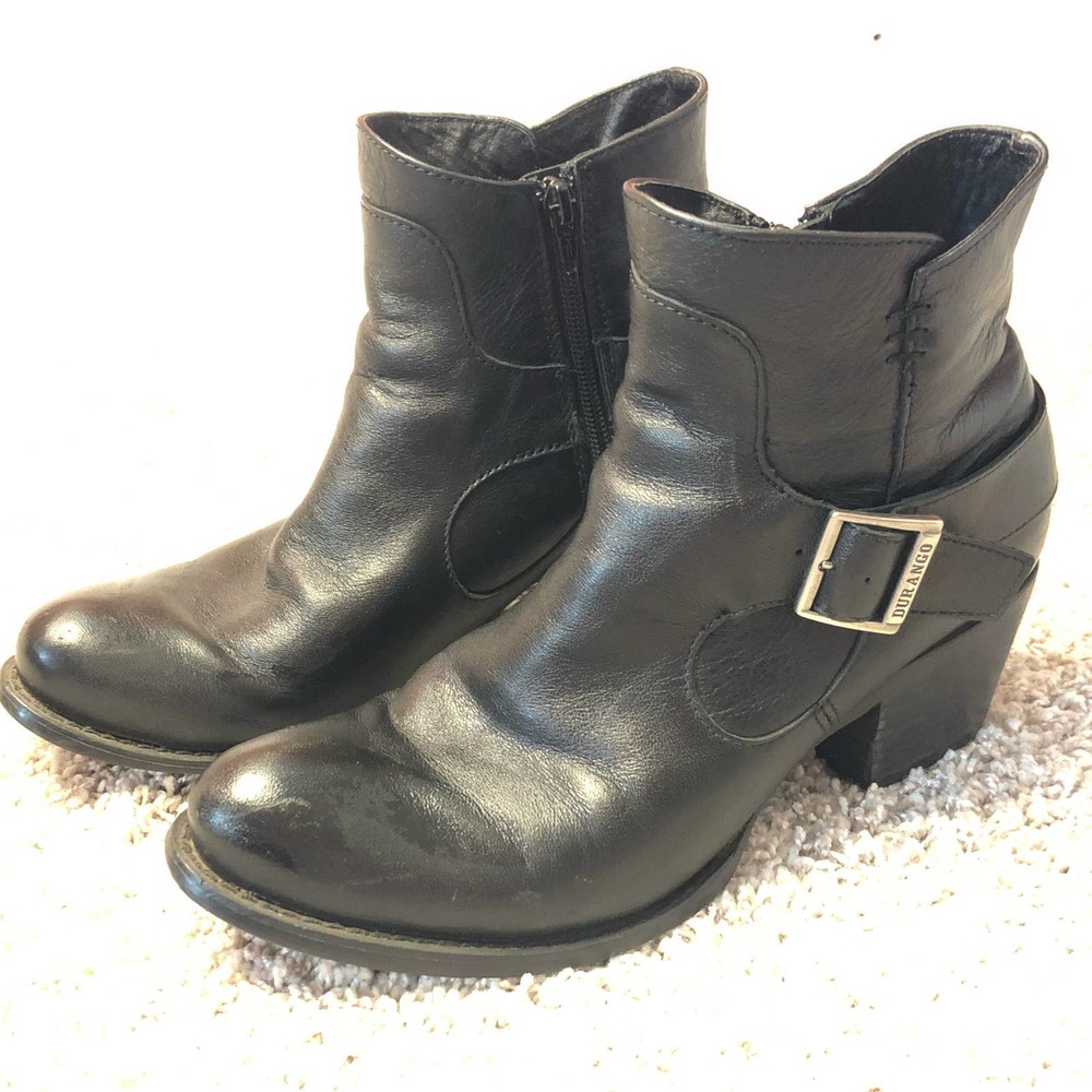 Durango City Philly Shorty Leather Boots Size 9